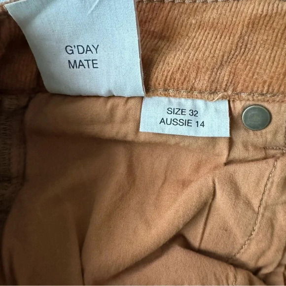 ROLLA’S EASTCOAST CROP FLARE High Rise Flare in Tan Corduroy Size 32 - Picture 12 of 14